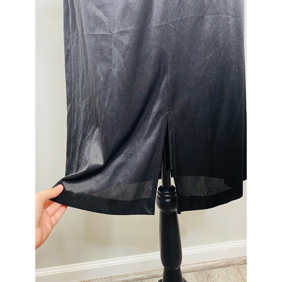 Vintage 80s Draped Peplum Dress Women Small Stretch Secretary Career Date Retro - Picture 9 of 10